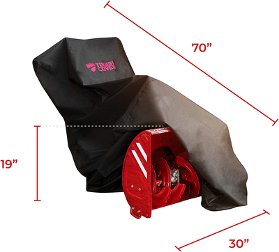 Tough Cover Premium Two-Stage Snow Thrower Cover. Heavy Duty 600D Marine Grade Fabric. Universal Fit. Weather, UV Protection.