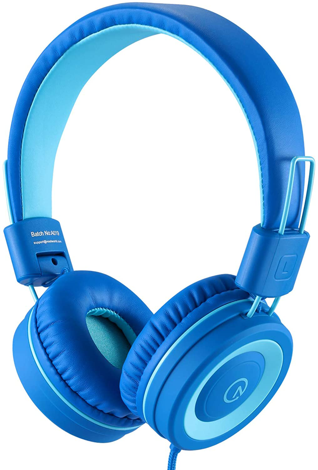 Kids Headphones Foldable Stereo Tangle-Free 3.5mm Jack Wired Cord On-Ear Headset