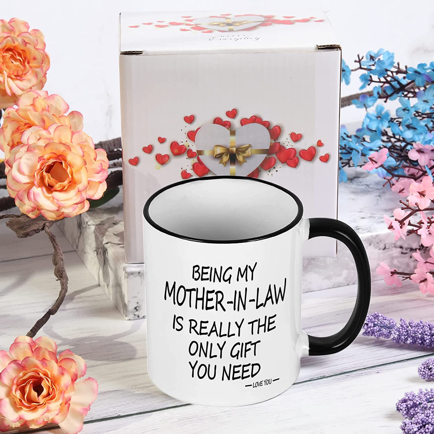 Being My Mother in Law Is the Only Gift You Need Mug Being My Mother in Law Mug Mother in Law Coffee Mug Birthday Mother’S Day Gifts for Mother in Law from Daughter Son in Law 11 Ounce