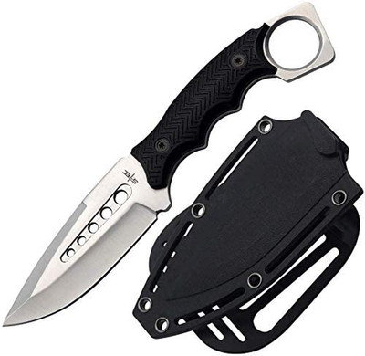 Tactical Knife Hunting Knife Survival Knife Fixed Blade Knife Razor Sharp Edge Camping Accessories Camping Gear Survival Kit Survival Gear Tactical Gear (Silver)