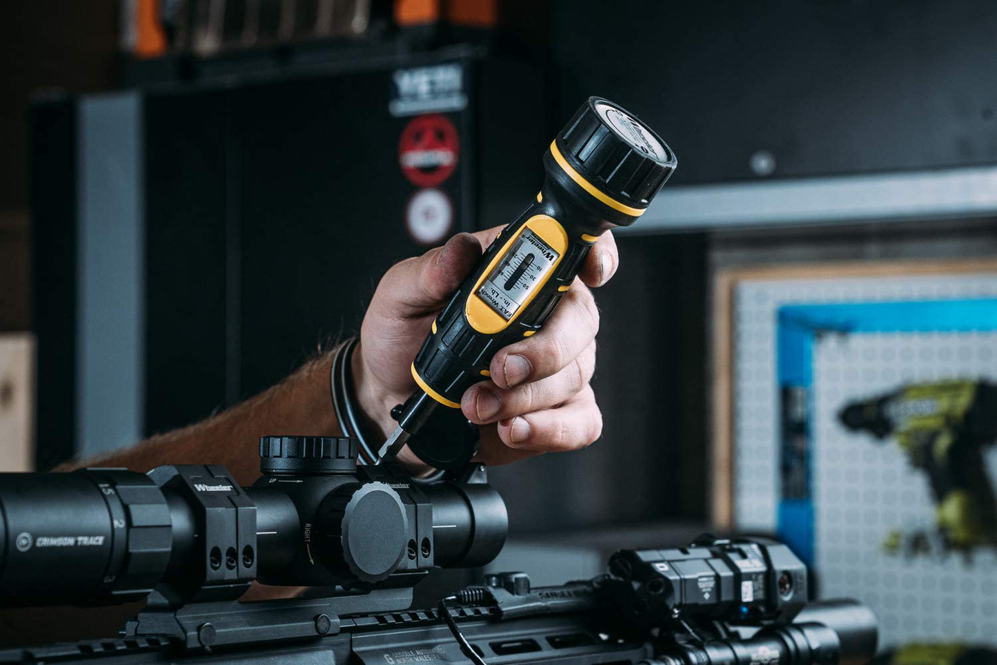 Wheeler Manual Firearms Accurizing Torque Wrench with Inch/Pounds Measurement, Bits and Storage Case for Scope Mounting, Gunsmithing and Maintenance