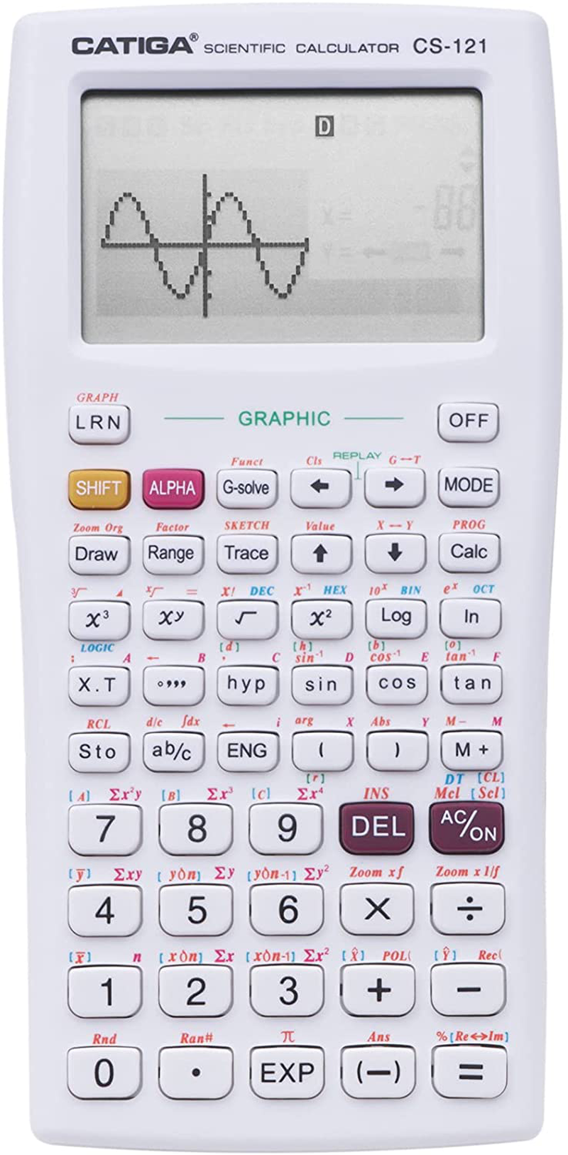Scientific Graphic Calculator - CATIGA CS121 - Scientific and Engineering Calculator - Programmable System (Black)