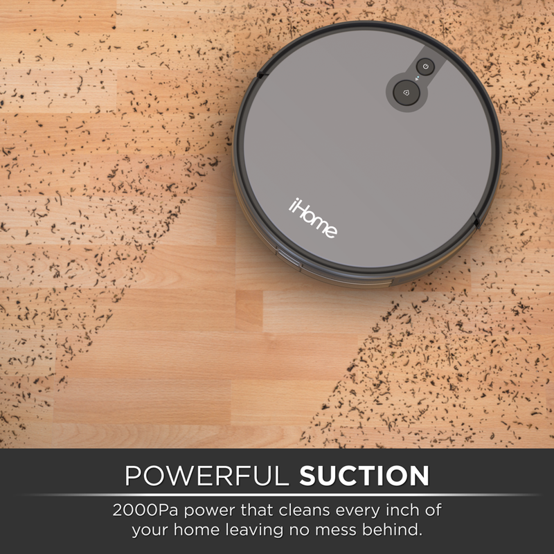 Ihome Autovac Robot Vacuum, Mapping Technology, Strong Suction, 120 Min Runtime, App + Remote Control
