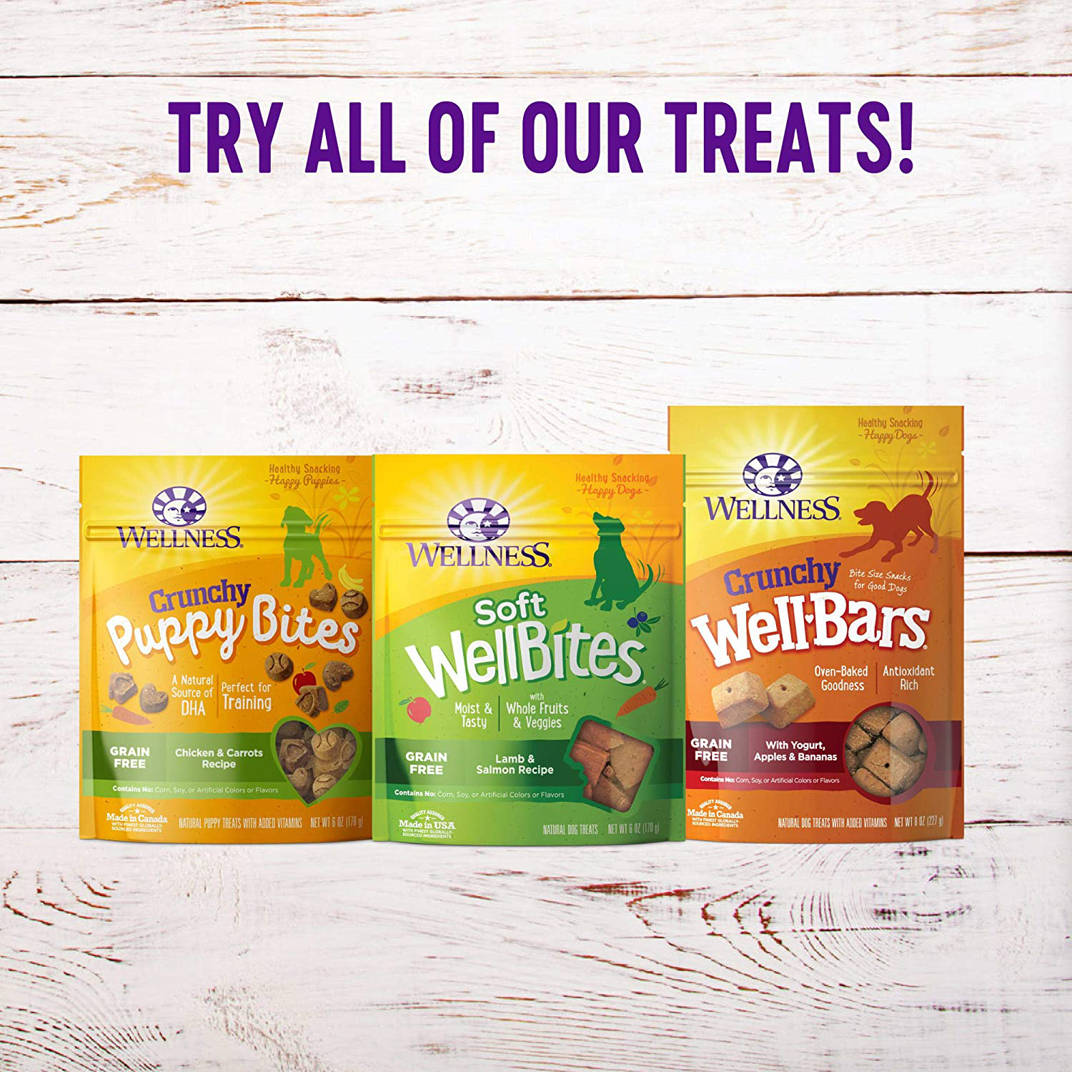 Wellness Natural Pet Food Grain-Free Crunchy Puppy Bites Treats