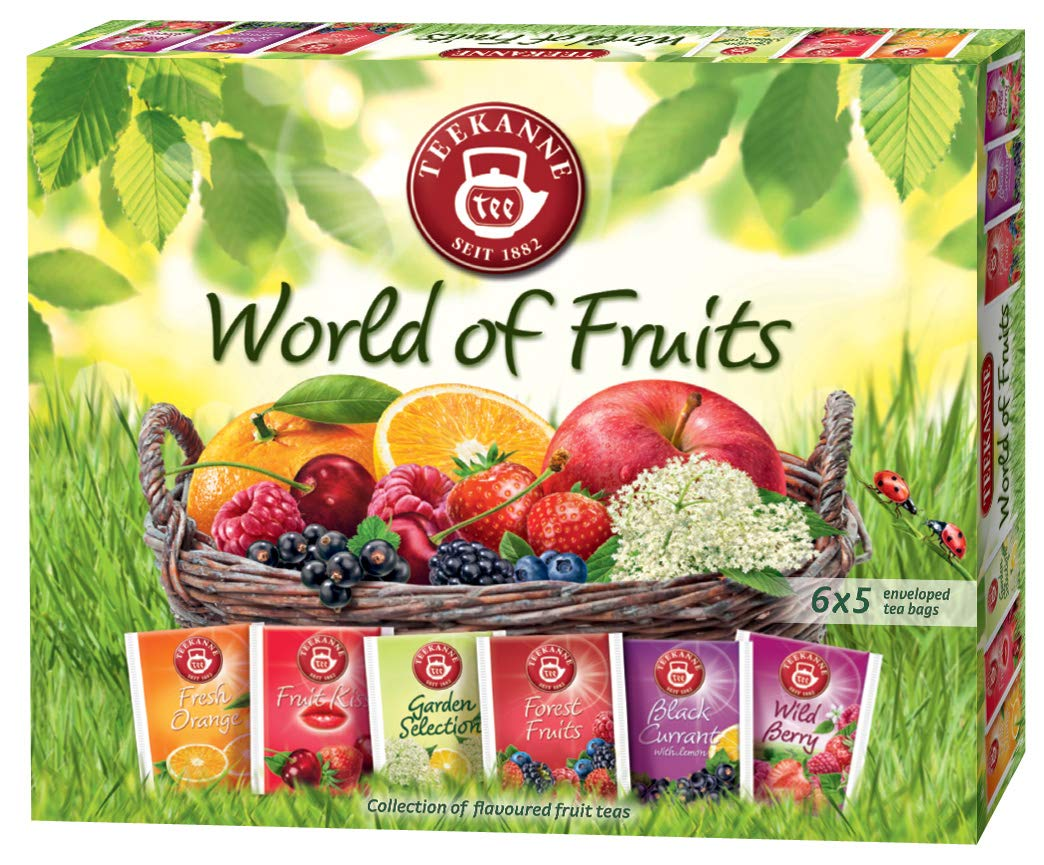 Teekanne World of Fruits VARIETY Box of Tea 30 Tea Bags