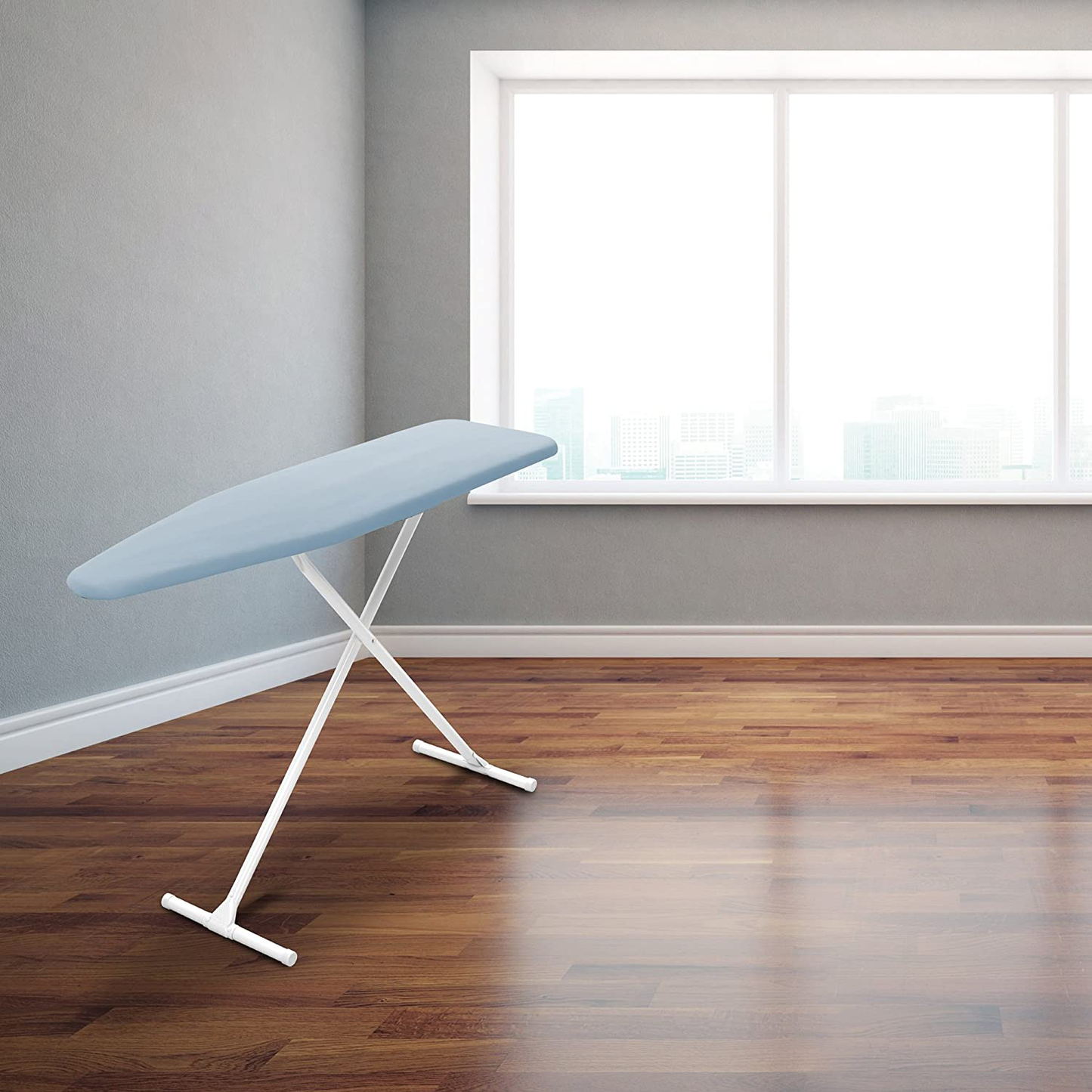 Homz T-Leg Ironing Board, Made in the USA, Blue