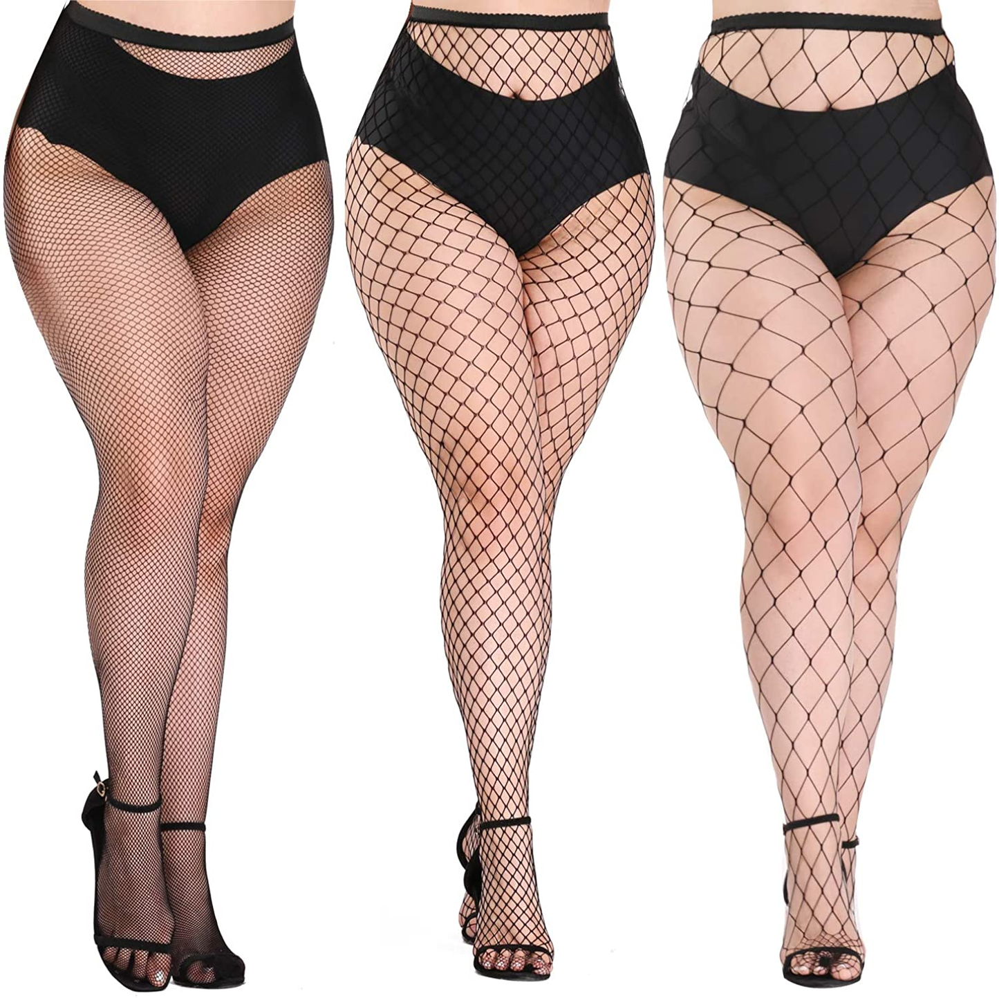 Akiido High Waist Tights Fishnet Stockings Thigh High Stockings Pantyhose