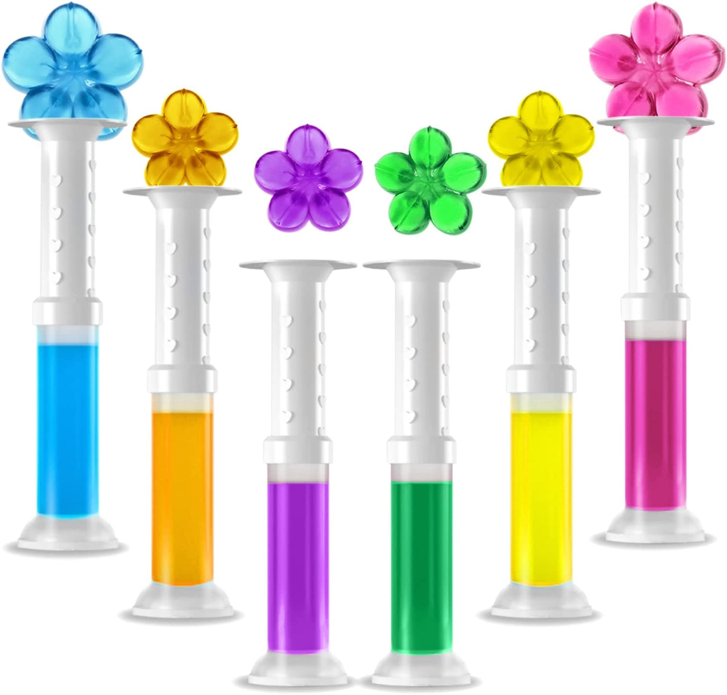 Toilet Stain Removal Cleaning Air Freshener, 72 Flower Stamps