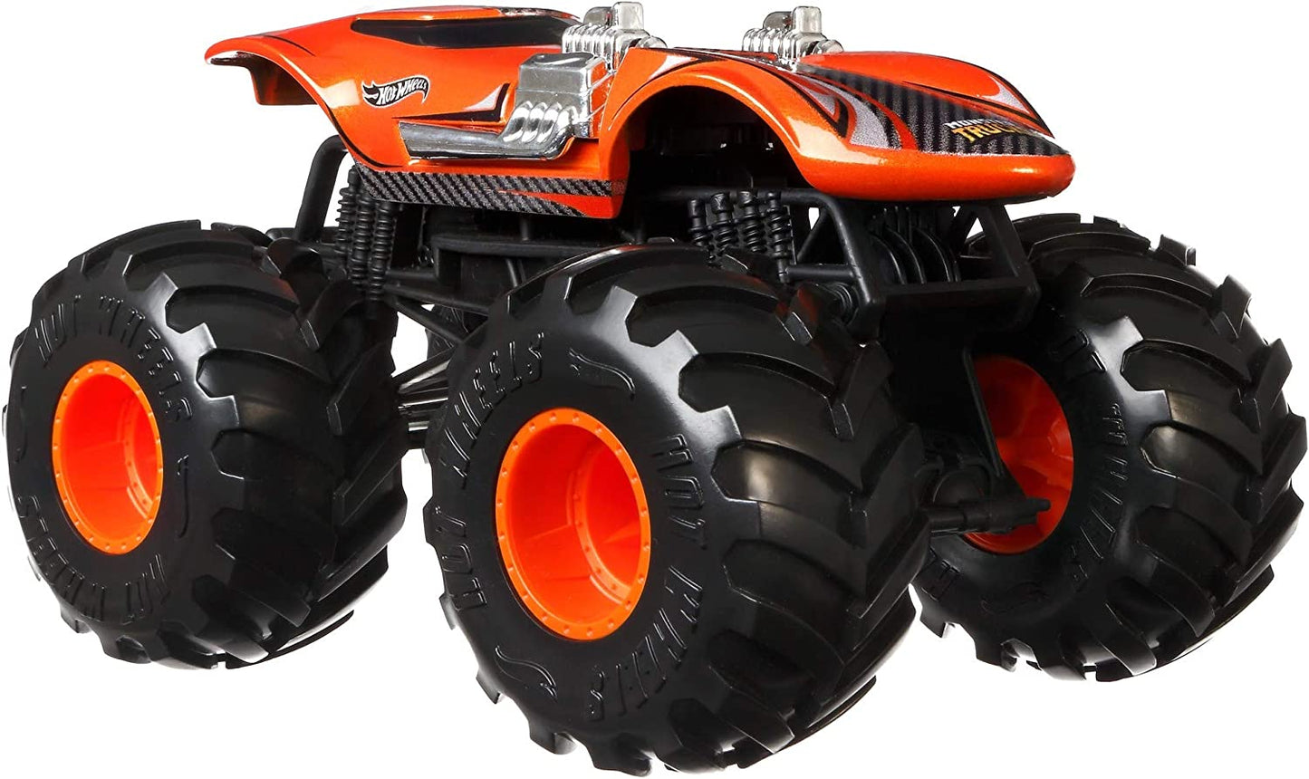 Hot Wheels Monster Truck 1:24 Scale Taxi Vehicle with Giant Wheels for Kids Age 3 to 8 Years Old Great Gift Toy Trucks Large Scales