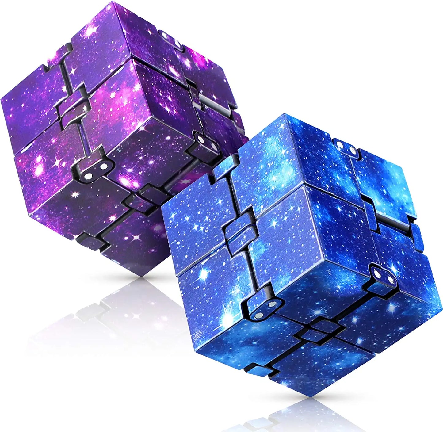 Fidgets Toys Fidget Cubes 2PCS Infinity Cubes for Kids & Teen & Adult, Cool Stuff Adult Toys Mini Gadget Best for Stress or Anxiety Relief and Kill Time, Sensory Toys Unique Teacher Appreciation Gifts