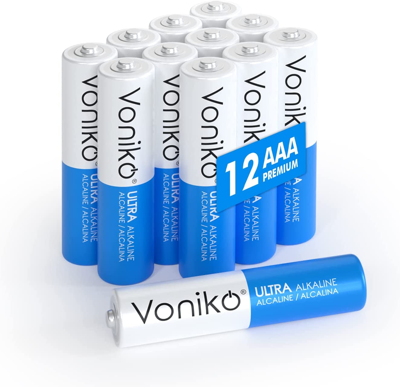 200-Count Premium Alkaline Battery - AA and AAA Combo Pack Batteries, 100-Count Each, 10-Year Shelf Life, Recloseable Packaging