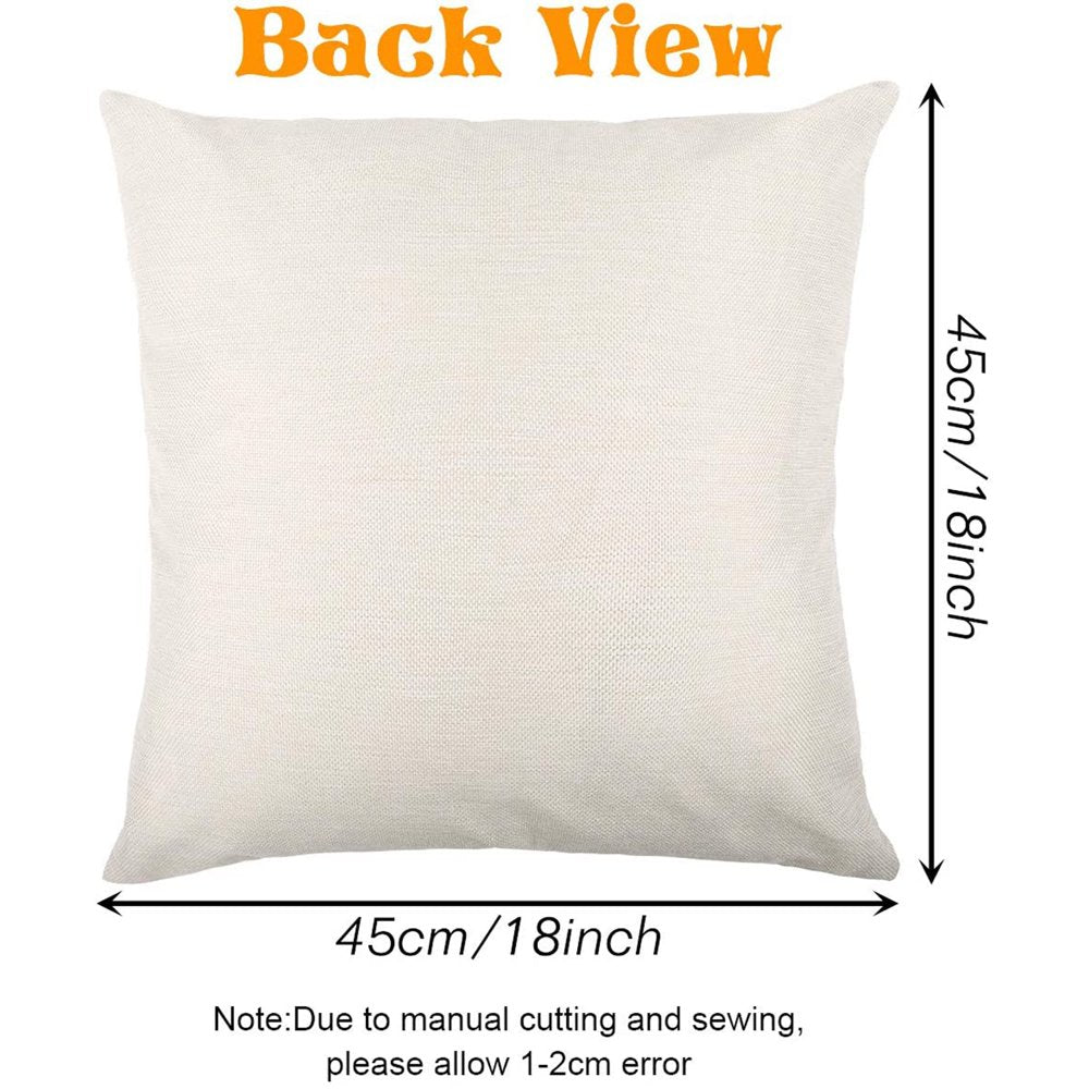 Fall Pillow Covers Sage Green Throw Pillows 18X18 Set of 4 Outdoor Fall Pillow Covers Fall Decorations, Pumpkin Farmhouse Pillow Case for Sofa Couch Thanksgiving Decorations Fall Decor