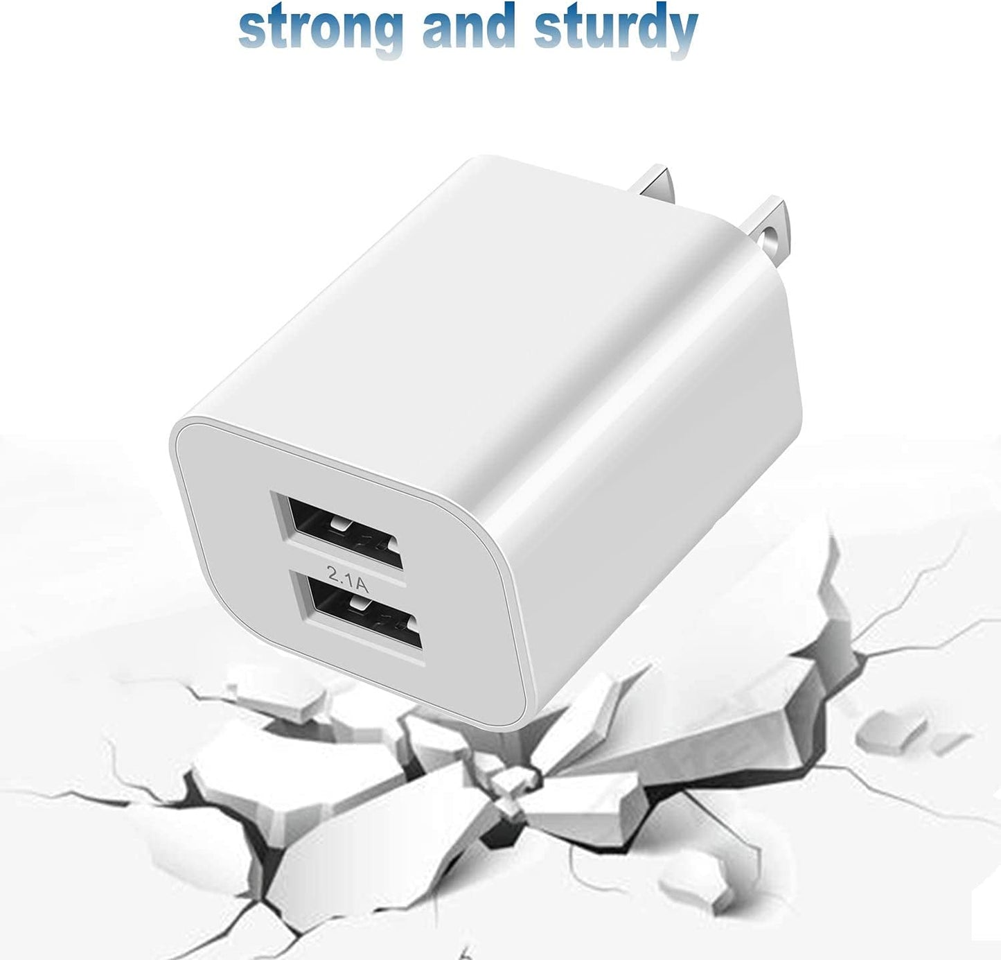 USB Wall Charger Block 2Pack