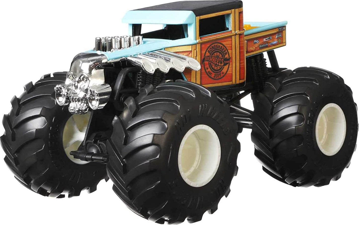 Hot Wheels Monster Truck 1:24 Scale Taxi Vehicle with Giant Wheels for Kids Age 3 to 8 Years Old Great Gift Toy Trucks Large Scales