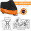  Motorcycle Cover,Xxxl 190T Waterproof Scooter Motorbike Cover Outdoor Indoor Dust and UV Protection with Storage Bag,For 105" Motorcycles
