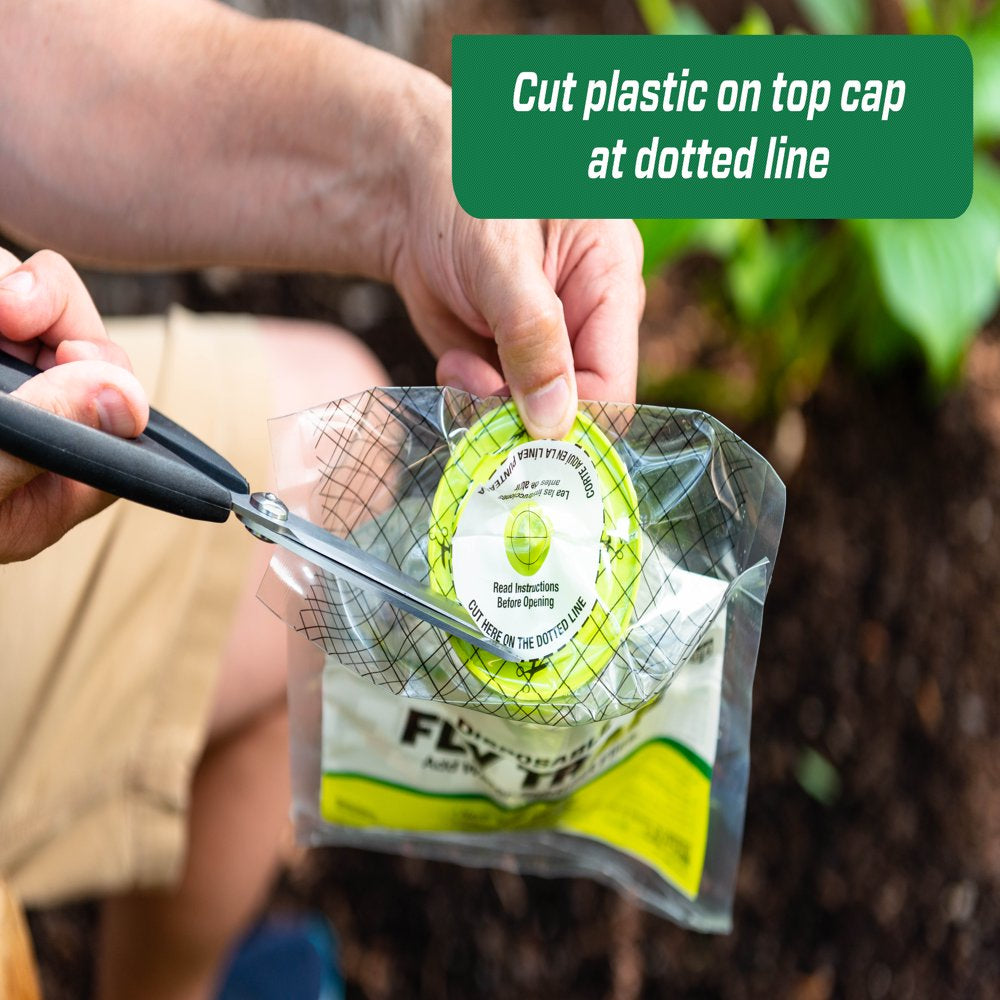 RESCUE! Outdoor Disposable Hanging Fly Trap, 6 Count
