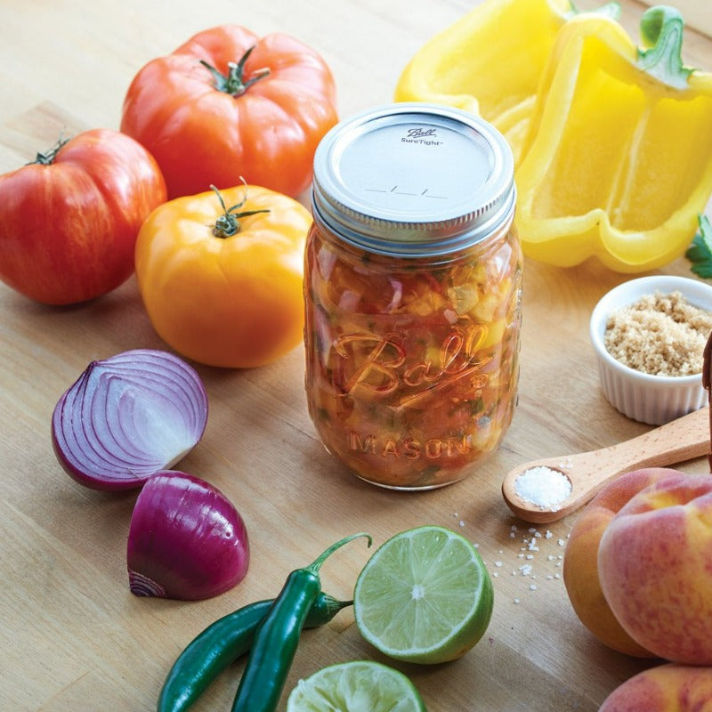 12 Count Ball Regular Mouth 16Oz Pint Mason Jars with Lids & Bands