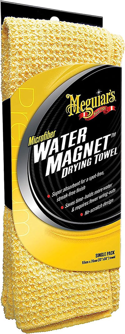 Meguiar's X2000 Water Magnet Microfiber Drying Towel, 1 Pack , Yellow , 22" x 30
