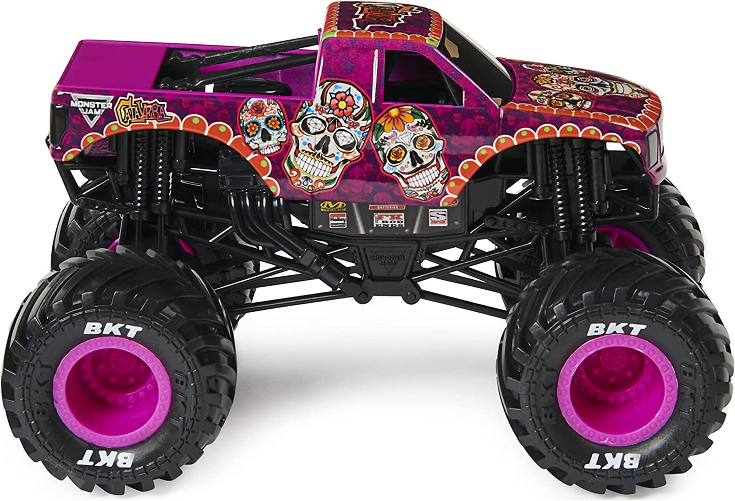 Monster Jam, Official Calavera Monster Truck, Collector Die-Cast Vehicle, 1:24 Scale, Kids Toys for Boys Ages 3 and Up