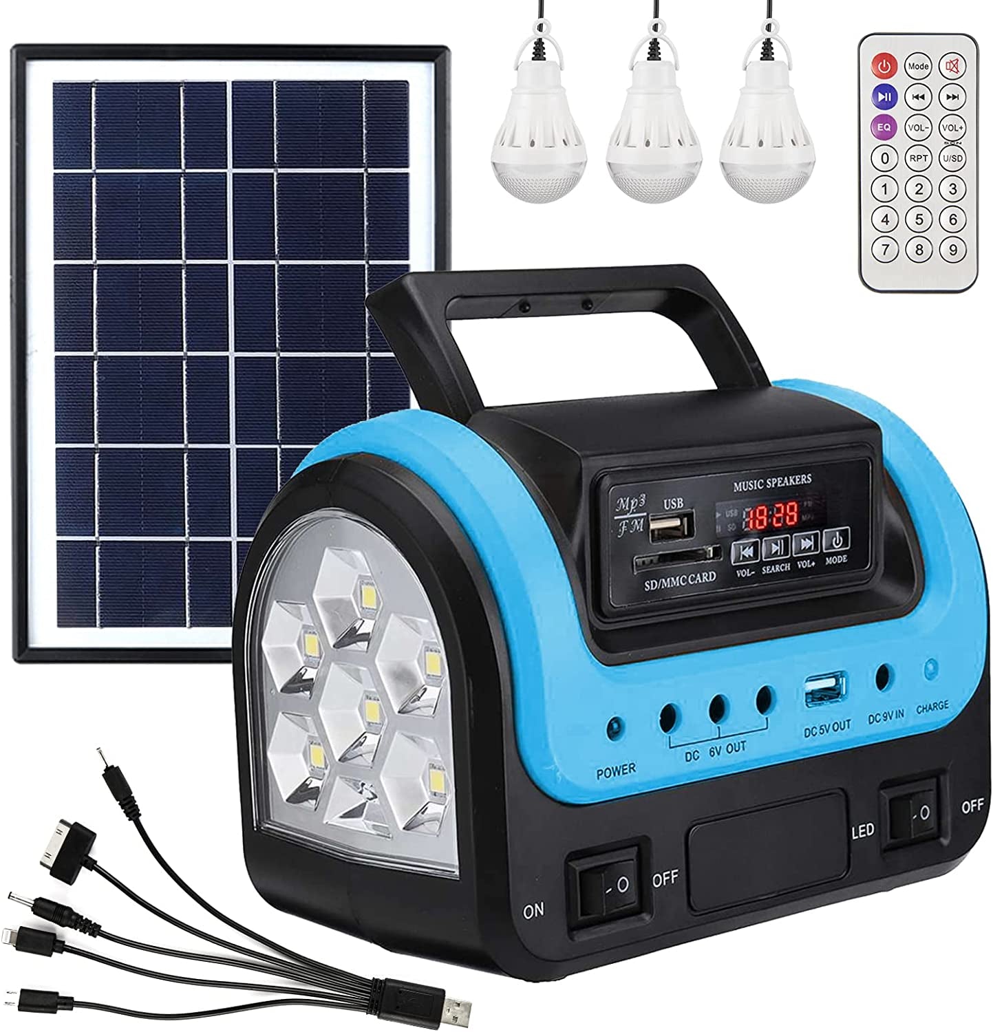 Solar Generator - Portable Generator with Solar Panel,Solar Power Generators Portable Power Station with Flashlight,Emergency Generator Solar Powered for Home Use Camping Emergency