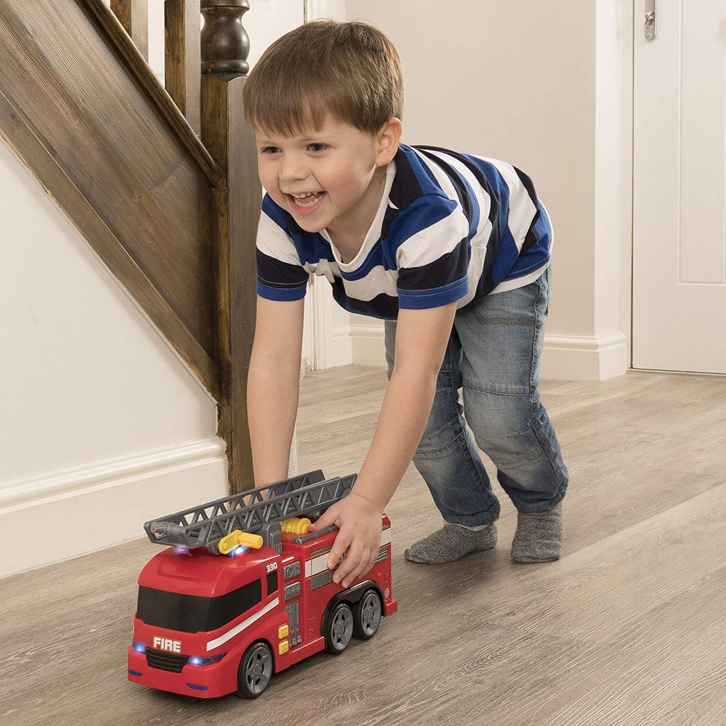 Large Fire Engine | Fire Truck with Realistic Lights and Sounds | Kids' Play Figures and Vehicles Toy Car Set | for Ages 3 and Over