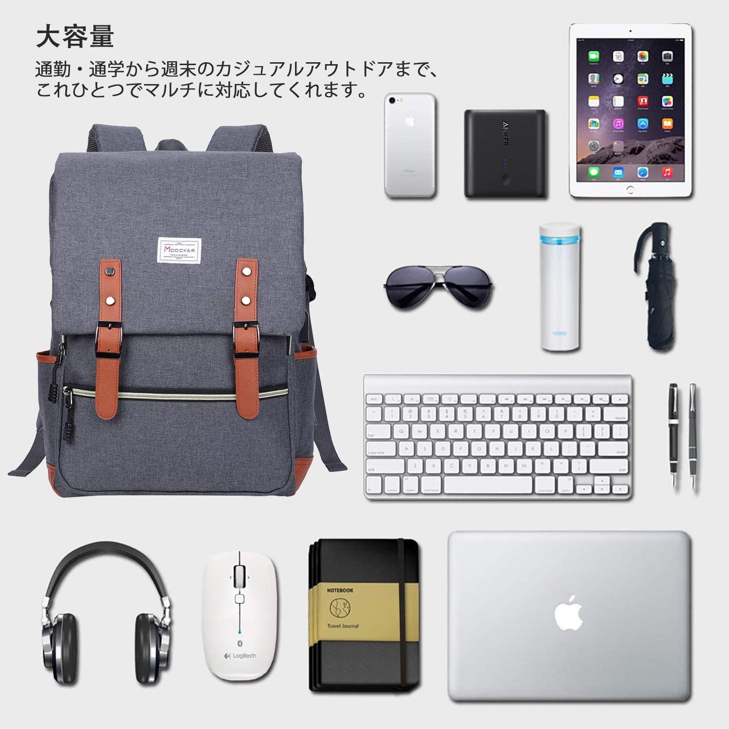 Vintage Laptop Backpack for Women Men,School College Backpack with USB Charging Port Fashion Backpack Fits 15.6Inch Notebook