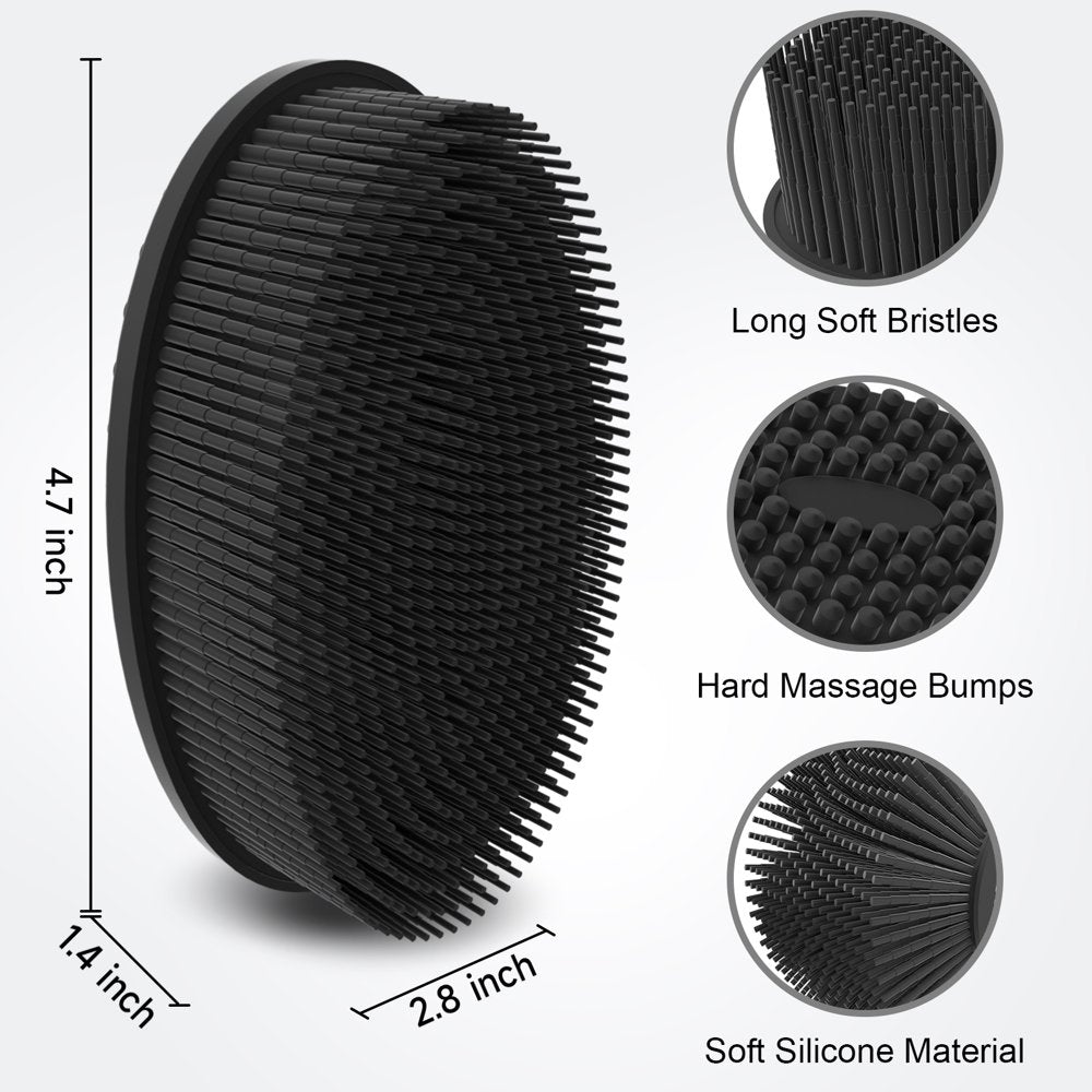 Soft Silicone Body Scrubber,Exfoliating Shower Scrubber for Cleansing Skin,Lathers Well
