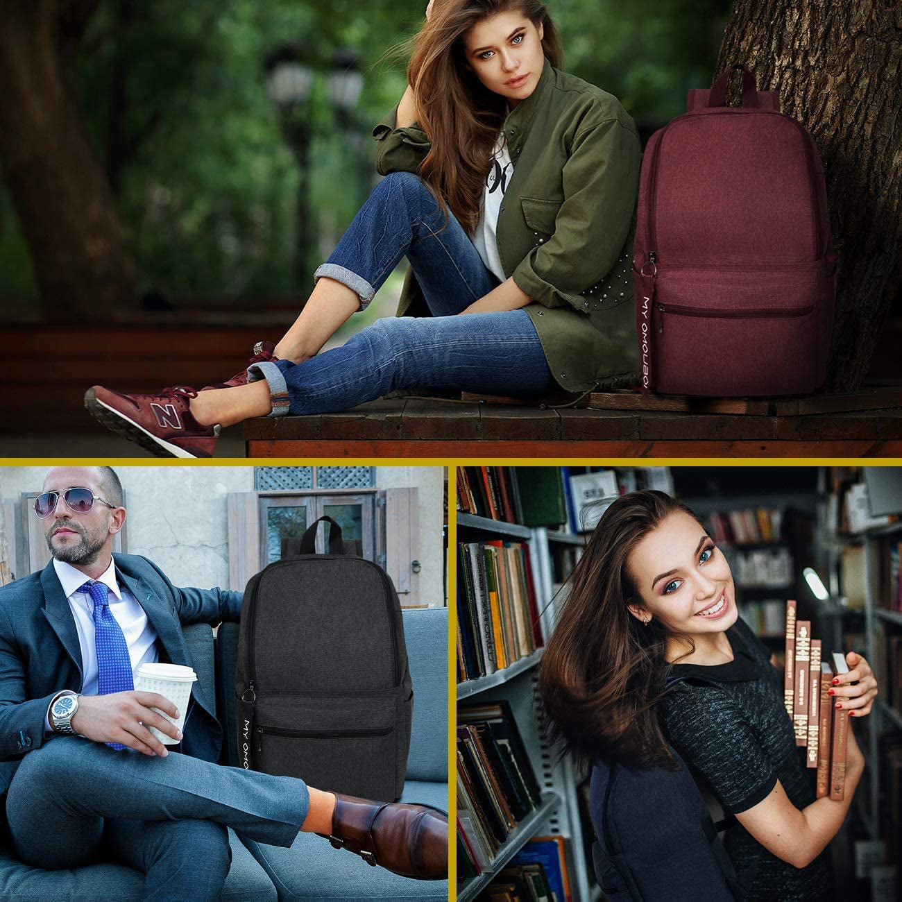 Casual Daypacks Superbreak Backpack Laptop Backpack for Women & Men Fits Tourism School Business