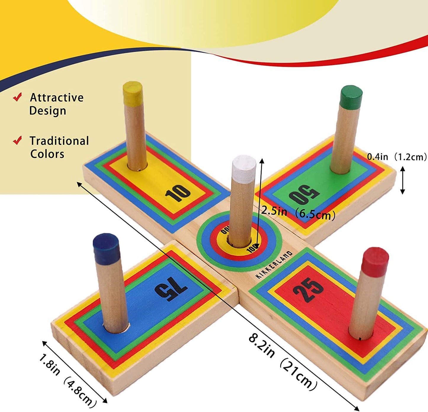 Ring Toss Game for Kids, Families Parent-Child Lawn Game Set, Backyard Games Adult and Family Outdoor Games