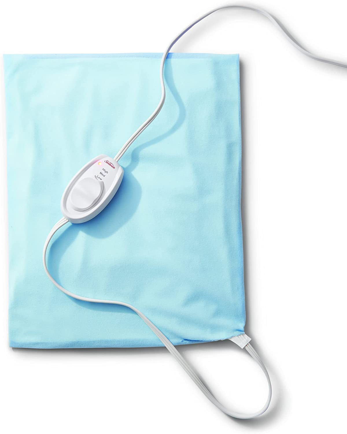 Sunbeam Heating Pad for Back, Neck, and Shoulder Pain Relief with Sponge for Moist Heating Option