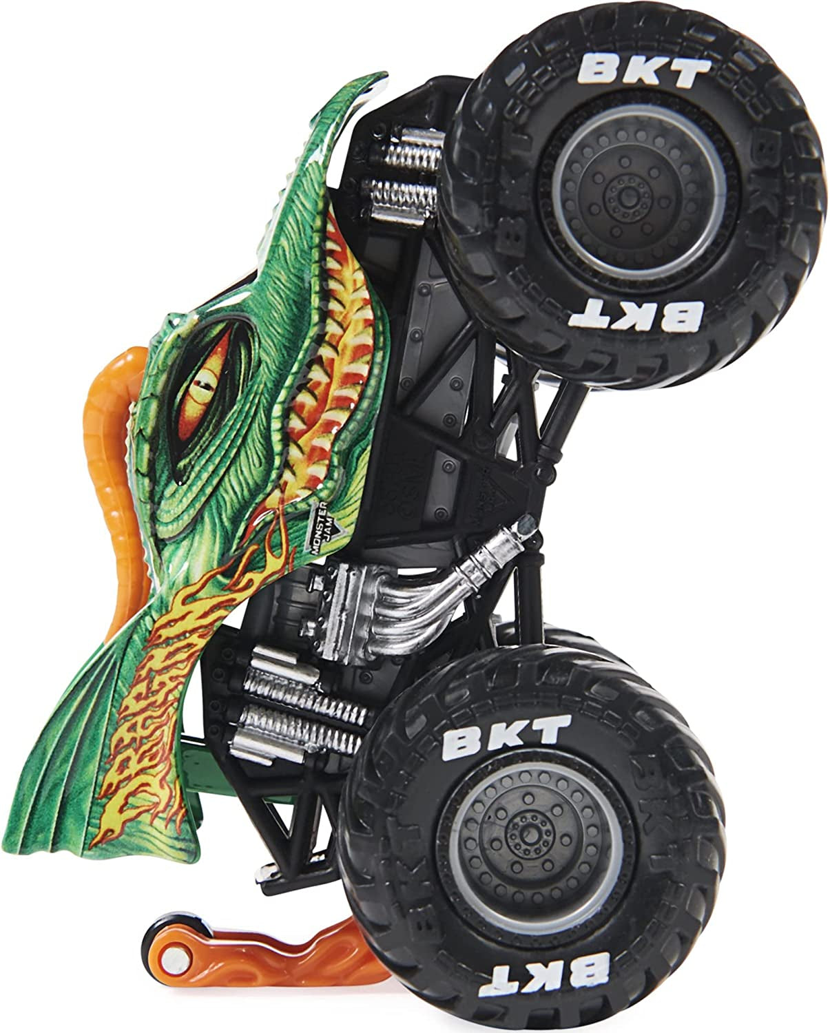 Monster Jam 2021 Spin Master 1:64 Diecast Monster Truck with Wheelie Bar: Show Time Dragon