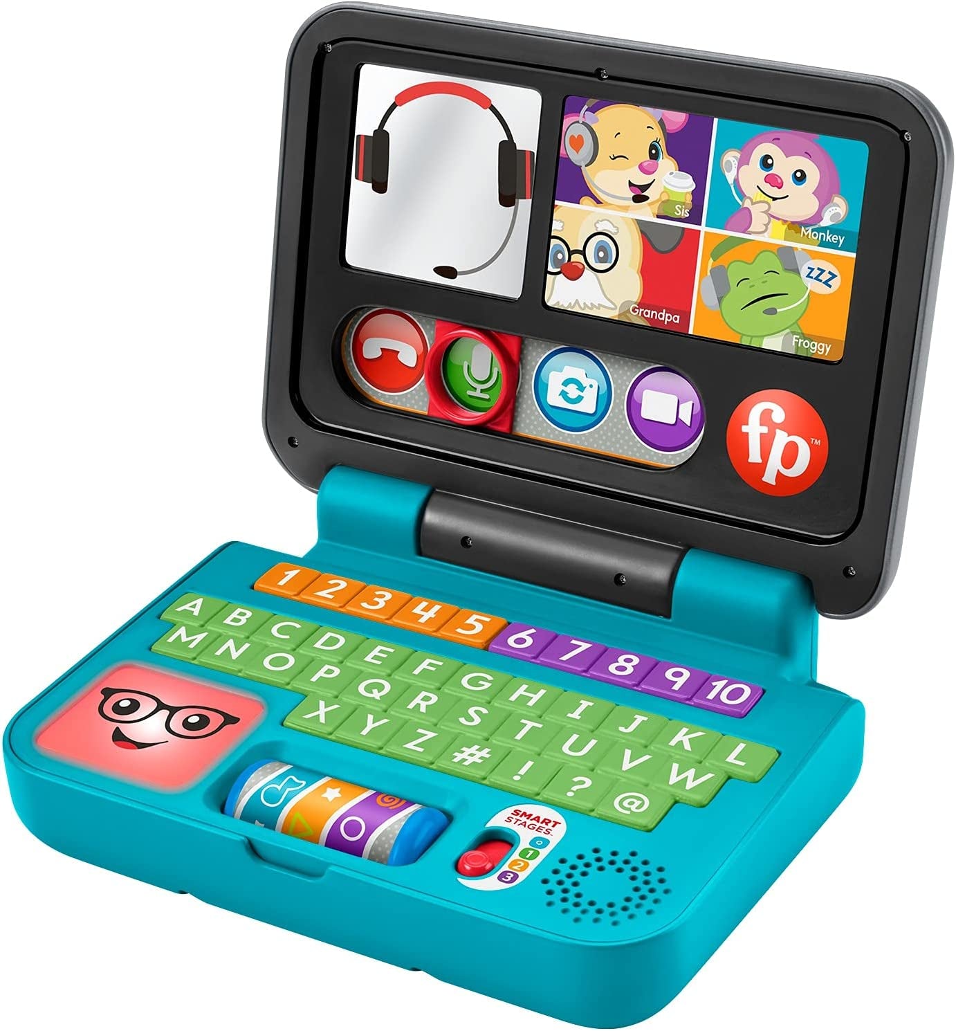 Fisher-Price Laugh & Learn Let'S Connect Laptop, Electronic Toy with Lights, Music and Smart Stages Learning Content for Infants and Toddlers