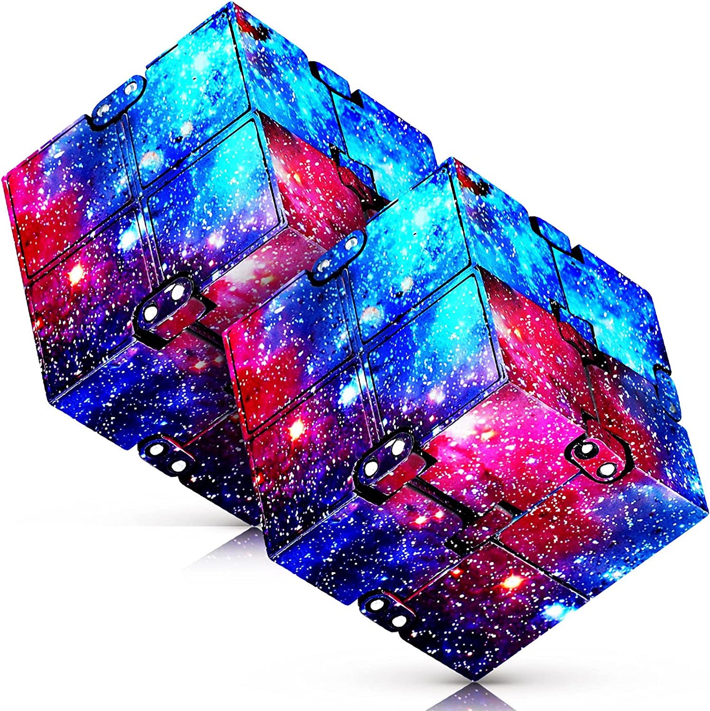 Fidgets Toys Fidget Cubes 2PCS Infinity Cubes for Kids & Teen & Adult, Cool Stuff Adult Toys Mini Gadget Best for Stress or Anxiety Relief and Kill Time, Sensory Toys Unique Teacher Appreciation Gifts