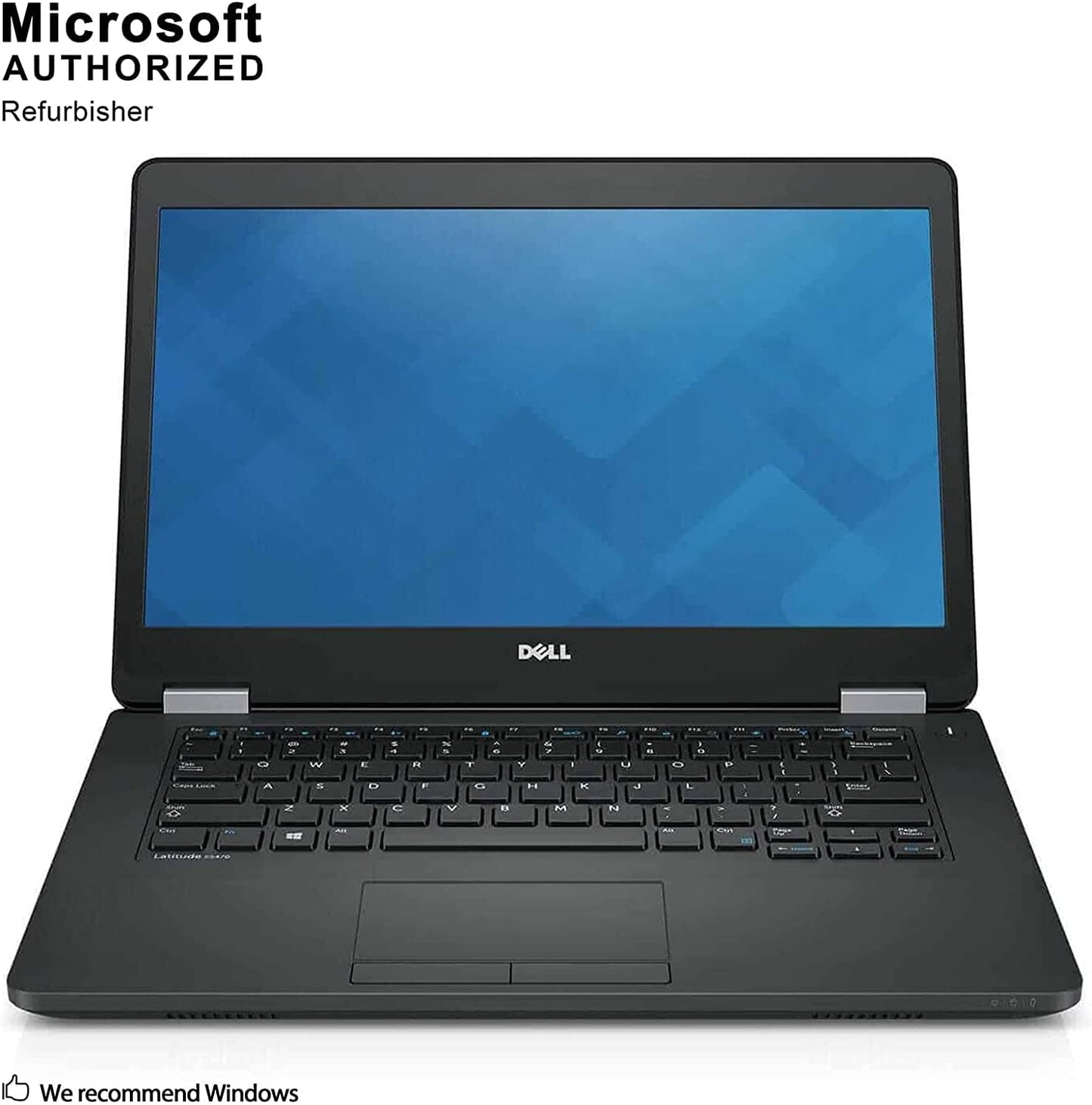 Latitude E5470 HD Business Laptop Notebook PC - Intel Core I7-6600U, 8GB Ram, 256GB SSD, HDMI, Camera, Wifi - Win 10 Pro (Renewed)