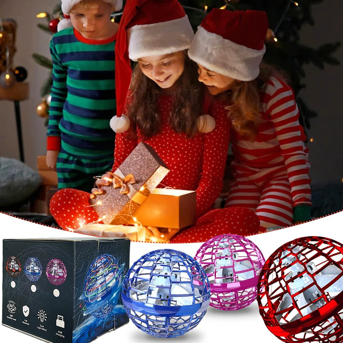 Flying Orb Ball Pro - 2022 Hover Fly Boomerang Mini Drone Spinner Hoverball