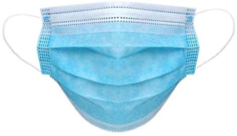 Disposable Face Masks, 3 Ply, Comfortable, Blue, Available in Multi-Packs, Qty 10-1,000 by Fastest Mask (100 Masks)