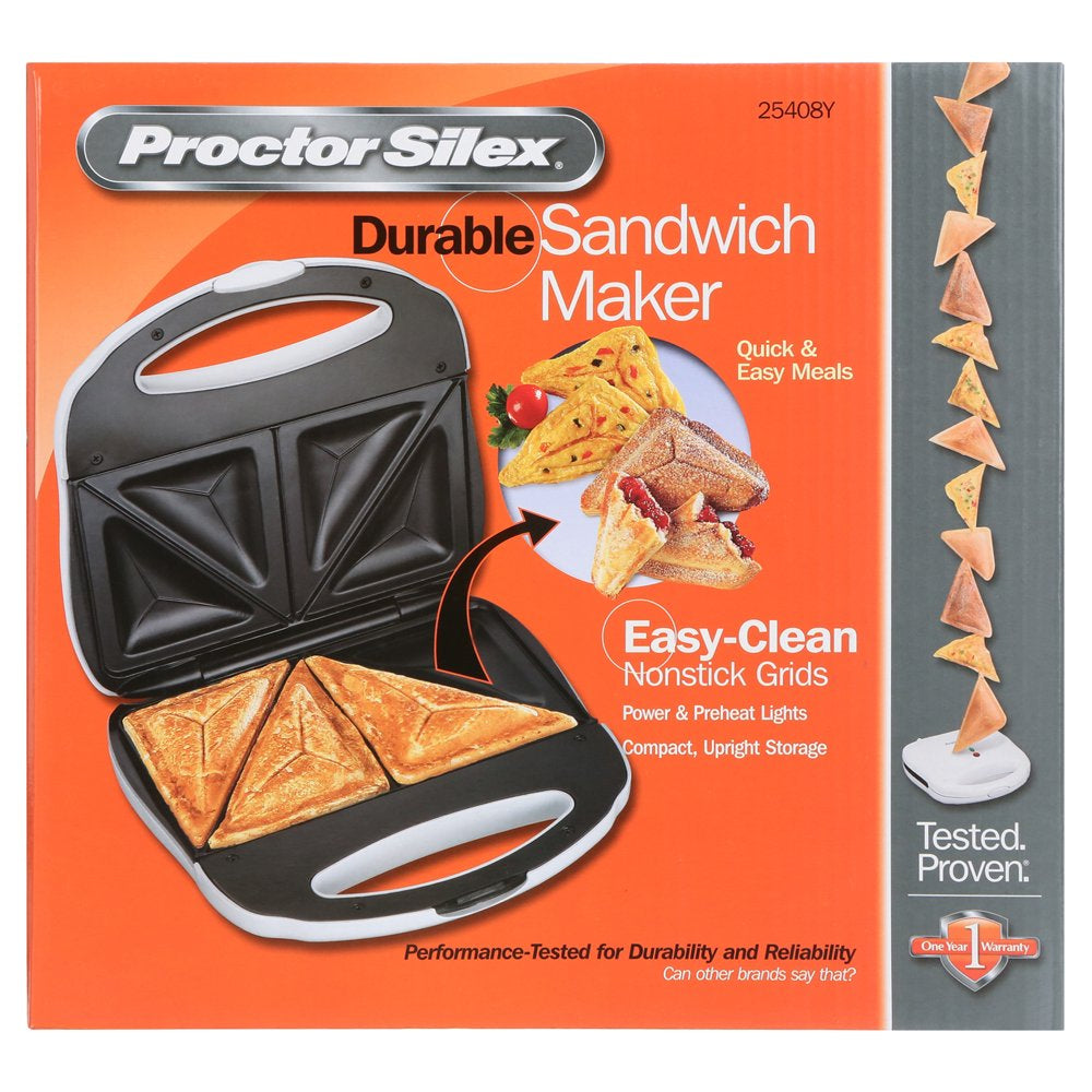 Proctor Silex Sandwich Maker, Model# 25408Y