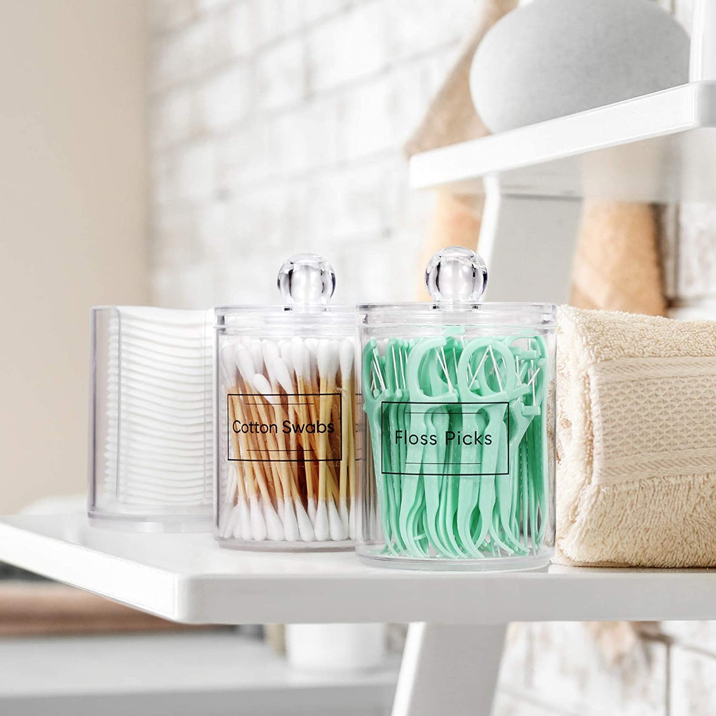 4 Pcs Bathroom Canister Storage Organization