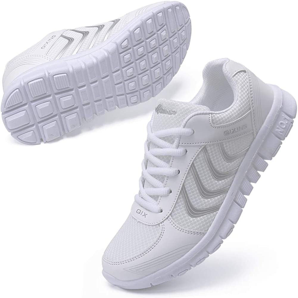 Women's Athletic Road Running Mesh Breathable Casual Sneakers Lace up Comfort Sports Student Fashion Tennis Shoes