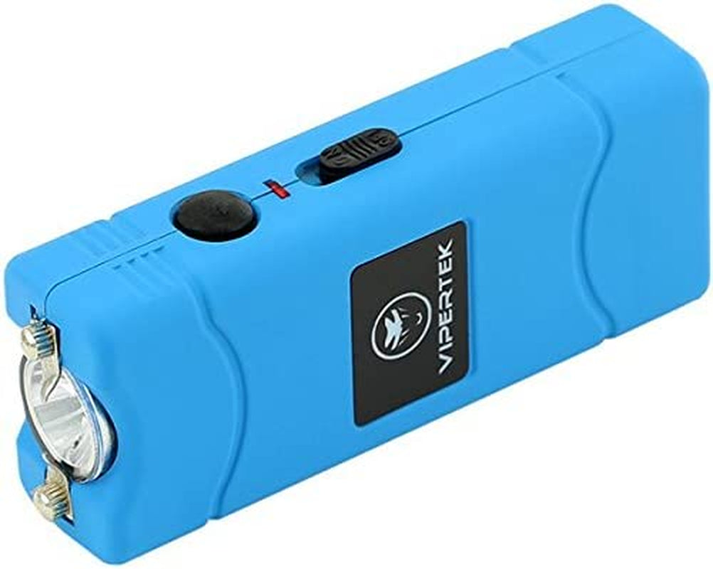 35 Billion Micro Stun Gun - Rechargeable with LED Flashlight, Blue