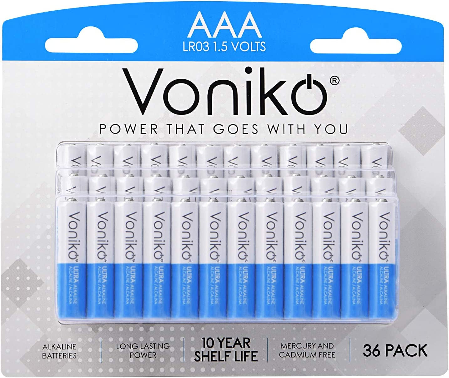 200-Count Premium Alkaline Battery - AA and AAA Combo Pack Batteries, 100-Count Each, 10-Year Shelf Life, Recloseable Packaging