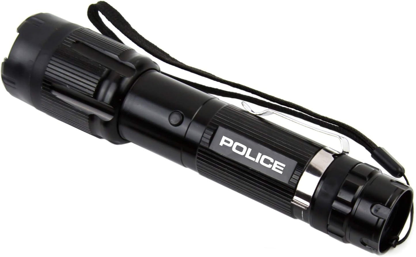 Aluminum Series 59 Billion Stun Gun - Rechargeable with LED Tactical Flashlight, Black