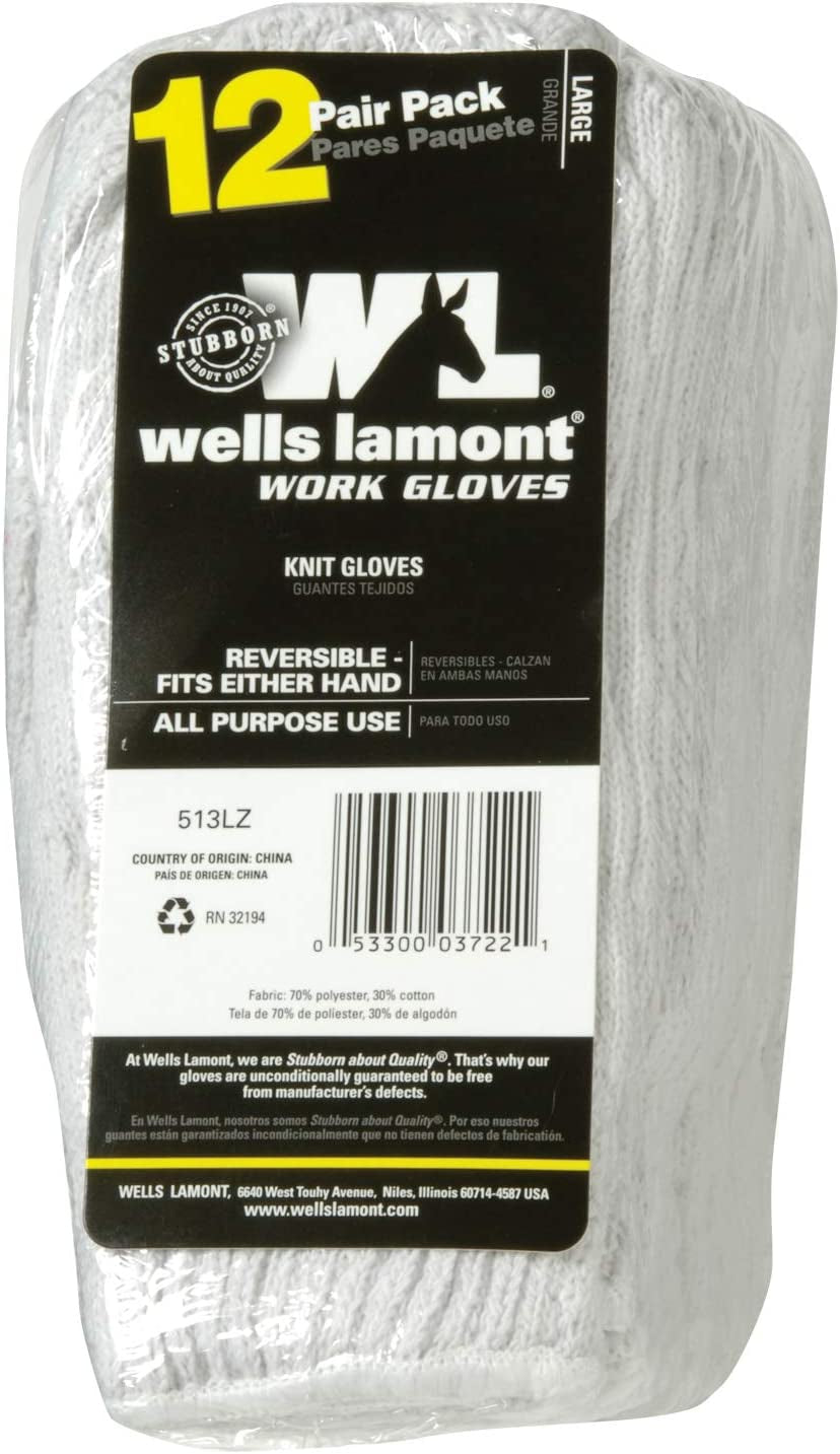 Wells Lamont 12 Pair Pack Work Gloves