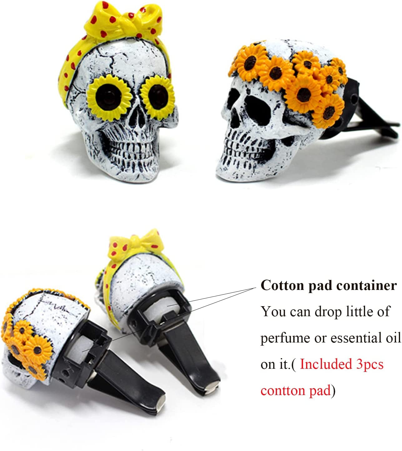 Cute Daisy Car Air Fresheners Vent Perfume Diffuser Clips