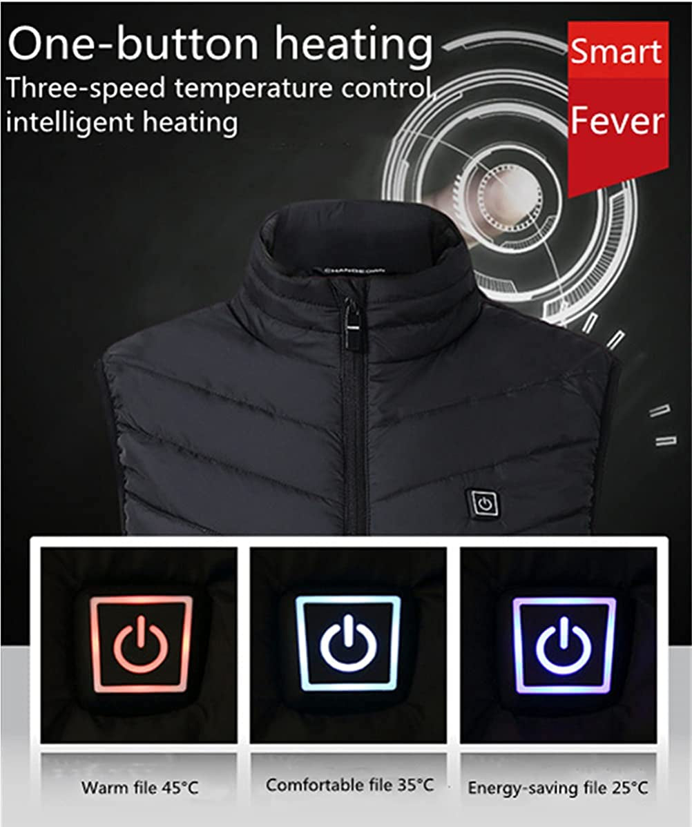 Heated Vest for Women USB Charging Sleeveless Lightweight Warm Jacket Quilted Vest