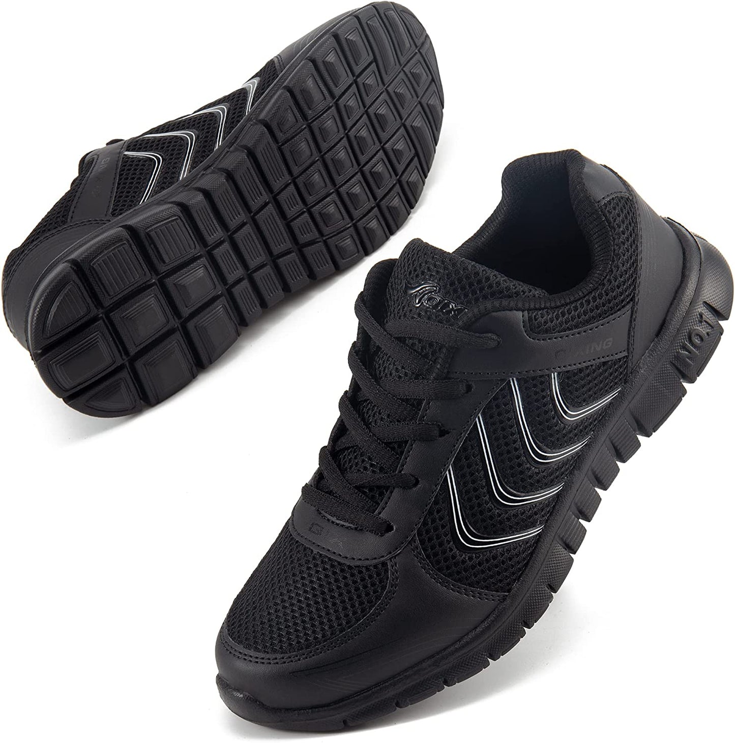Women's Athletic Road Running Mesh Breathable Casual Sneakers Lace up Comfort Sports Student Fashion Tennis Shoes