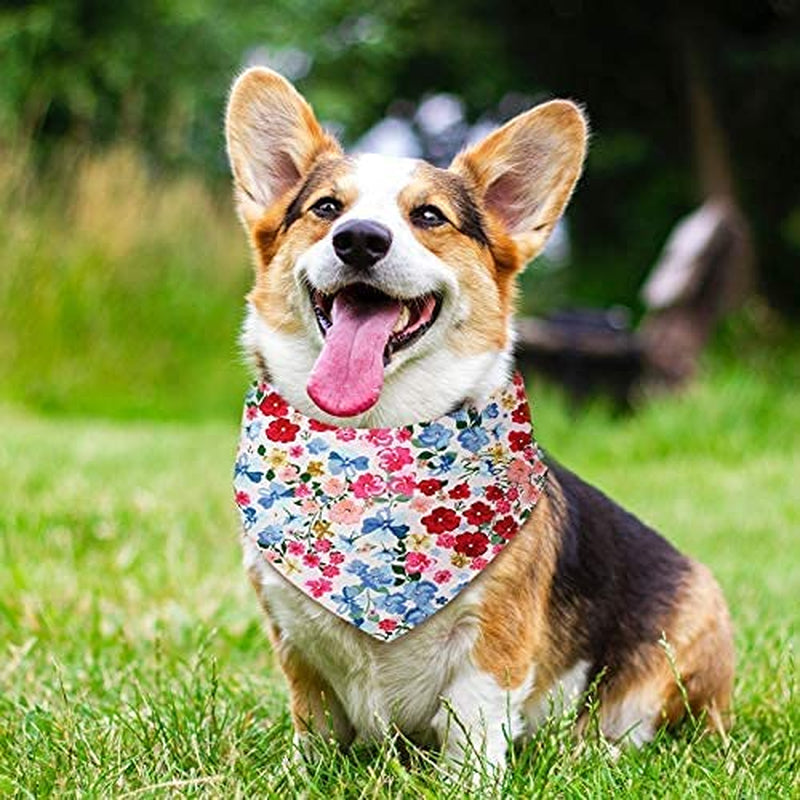 8 Pieces Summer Dog Bandanas 