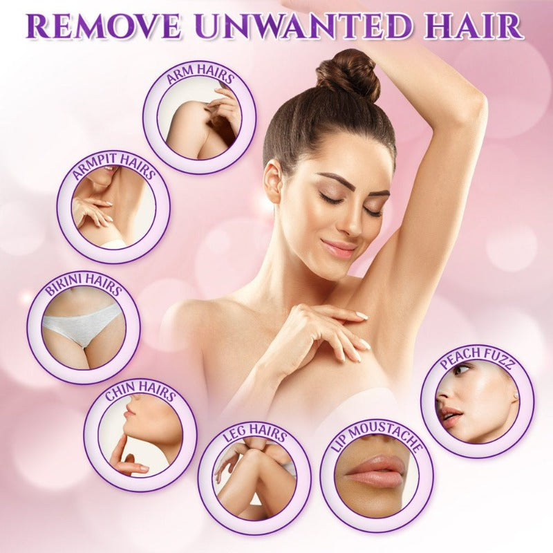 Painless Hair Removal Device for Women, Electric Facial Hair Remover