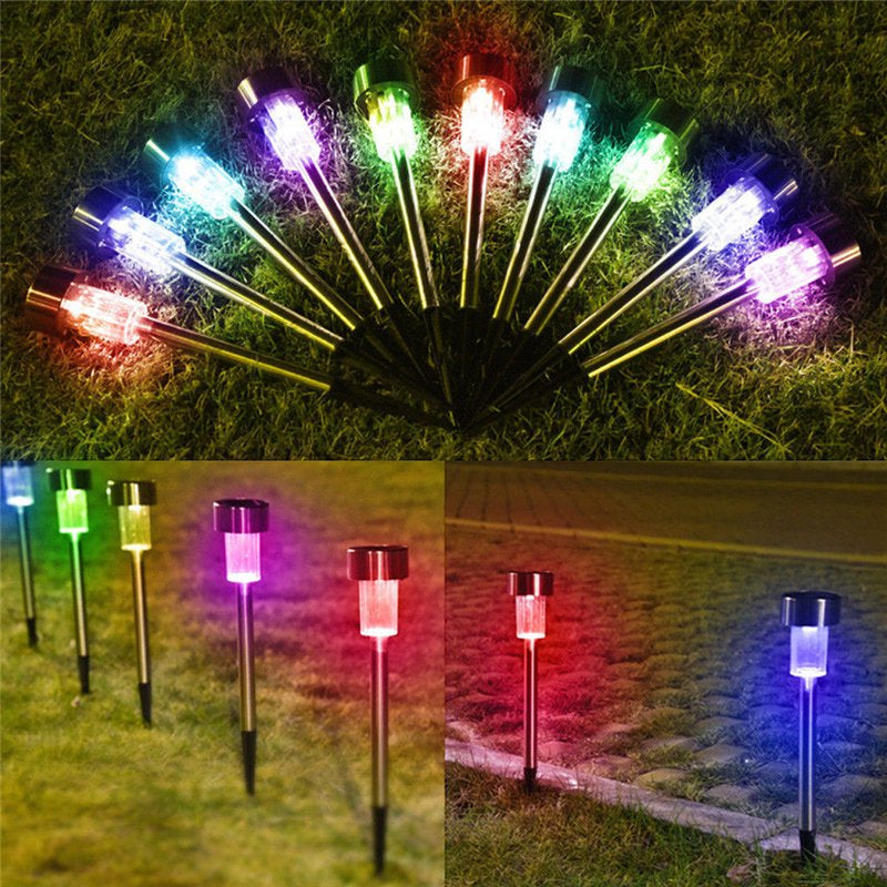 24 Brightest LED Waterproof Stake Light Set for Walkway, Patio, Path, Lawn, Garden, Yard Decor
