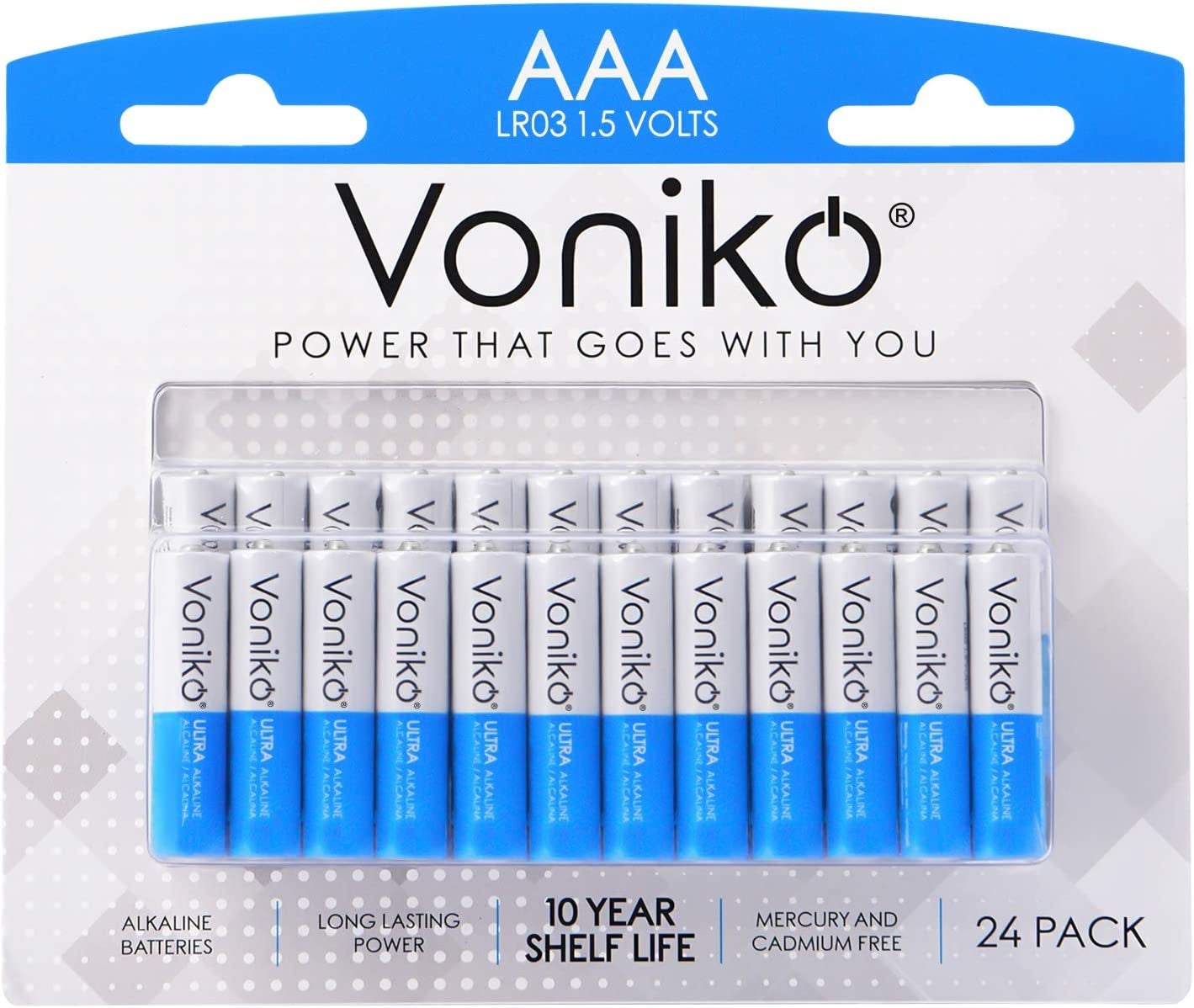 200-Count Premium Alkaline Battery - AA and AAA Combo Pack Batteries, 100-Count Each, 10-Year Shelf Life, Recloseable Packaging